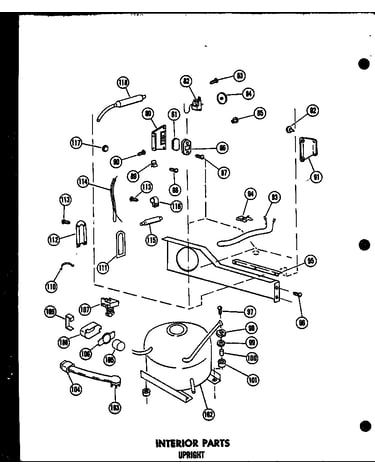 Interior parts (u12f/p60117-25w) (u12f/p60117-33w) (u15f/p60117-34w) (u18f/p60117-35w) (u23f/p60117-36w) (eu12f/p60117-30w) (eu15f/p60117-31w) (eu18f/p60117-32w)