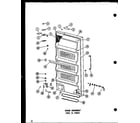 Amana EU18F/P60117-32W door assembly (uf16/p60117-29w) (uf16c/p60117-29wc) (uf16ag/p60117-29wg) (uf16a/p60117-29wa) diagram