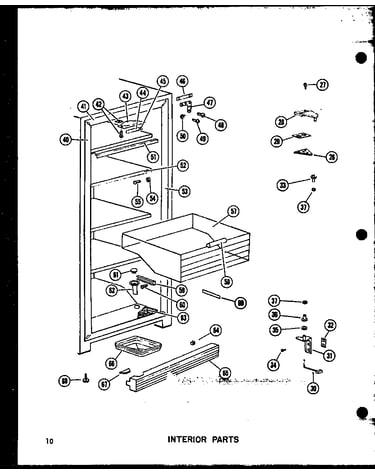 Interior parts (u13w-c/p60335-1wc) (u13w-a/p60335-1wa) (u13w/p60335-1w) (u13w-ag/p60335-1wg) (u16w/p60335-2w) (u16w-c/p60335-2wc) (u16w-ag/p60335-2wg) (u16w-a/p60335-2wa) (u16w/p60335-6w) (u16w-c/p60335-6wc) (u16w-ag/p60335-6wg) (u16w-a/p60335-6wa) (u18w-