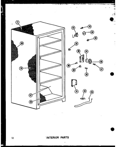 Interior parts (u13w-c/p60335-1wc) (u13w-a/p60335-1wa) (u13w/p60335-1w) (u13w-ag/p60335-1wg) (u16w/p60335-2w) (u16w-c/p60335-2wc) (u16w-ag/p60335-2wg) (u16w-a/p60335-2wa) (u16w/p60335-6w) (u16w-c/p60335-6wc) (u16w-ag/p60335-6wg) (u16w-a/p60335-6wa) (u18w-