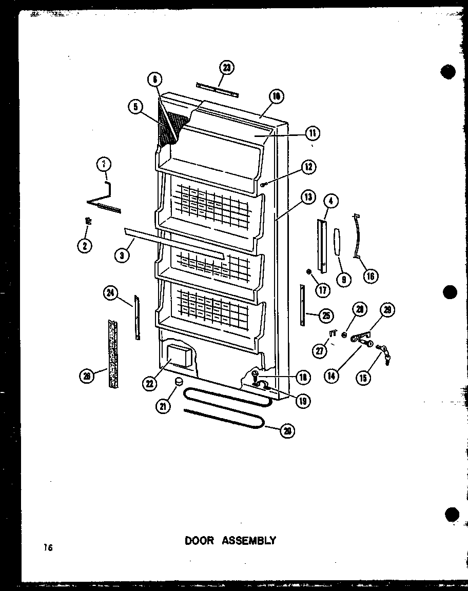 DOOR ASSEMBLY (U13K/P60250-72W) (U13K-C/P60250-72WC) (U13K-AG/P60250-72WG) (U13K-A/P60250-72WA) (U13W-AG/P60335-7WG) (U13W-A/P60335-7WA) (U13W/P60335-7W) (U13W-C/P60335-7WC) (U16K-C/P60250-73WC) (U16K-A/P60250-73WA) (U16K/P60250-73W) (U16K-AG/P60250-73WG)