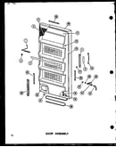 Door assembly (u13k/p60250-72w) (u13k-c/p60250-72wc) (u13k-ag/p60250-72wg) (u13k-a/p60250-72wa) (u13w-ag/p60335-7wg) (u13w-a/p60335-7wa) (u13w/p60335-7w) (u13w-c/p60335-7wc) (u16k-c/p60250-73wc) (u16k-a/p60250-73wa) (u16k/p60250-73w) (u16k-ag/p60250-73wg)