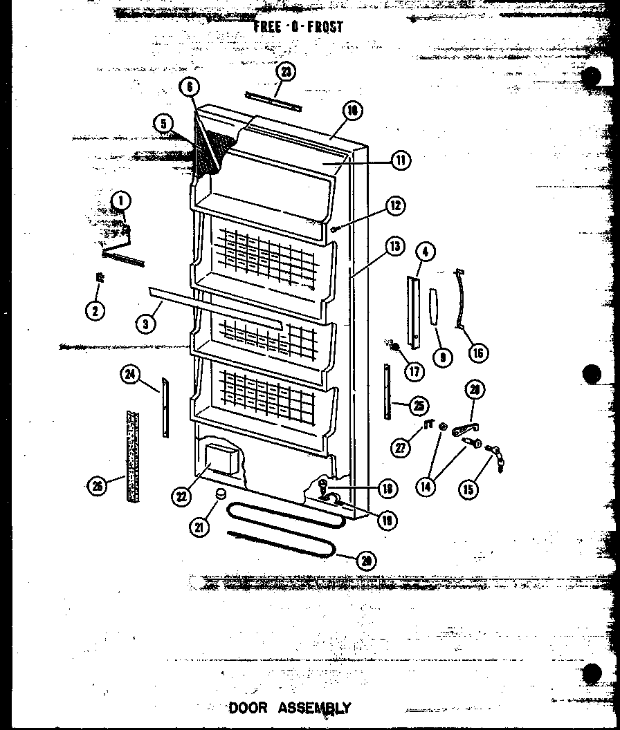 Door assembly (uf12w-c/p60335-11wc) (uf12w-a/p60335-11wa) (uf12w/p60335-11w) (uf12w-ag/p60335-11wg) (uf12w/p60345-1w) (uf12w-c/p60345-1wc) (uf12w-ag/p60345-1wg) (uf12w-a/p60345-1wa) (uf16w-c/p60335-12wc) (uf16w-a/p60335-12wa) (uf16w/p60335-12w) (uf16w-ag