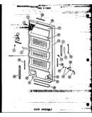 Door assembly (uf12w-c/p60335-11wc) (uf12w-a/p60335-11wa) (uf12w/p60335-11w) (uf12w-ag/p60335-11wg) (uf12w/p60345-1w) (uf12w-c/p60345-1wc) (uf12w-ag/p60345-1wg) (uf12w-a/p60345-1wa) (uf16w-c/p60335-12wc) (uf16w-a/p60335-12wa) (uf16w/p60335-12w) (uf16w-ag