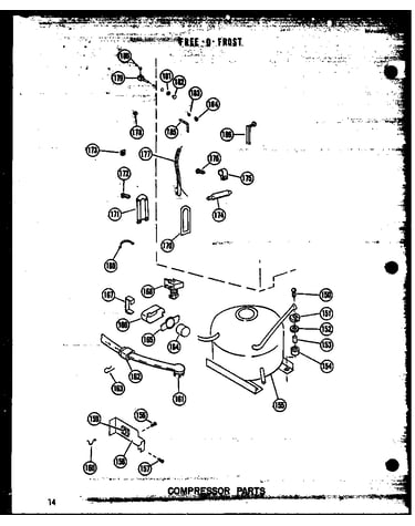 Compressor parts (uf12w-c/p60335-11wc) (uf12w-a/p60335-11wa) (uf12w/p60335-11w) (uf12w-ag/p60335-11wg) (uf12w/p60345-1w) (uf12w-c/p60345-1wc) (uf12w-ag/p60345-1wg) (uf12w-a/p60345-1wa) (uf16w-c/p60335-12wc) (uf16w-a/p60335-12wa) (uf16w/p60335-12w) (uf16w-