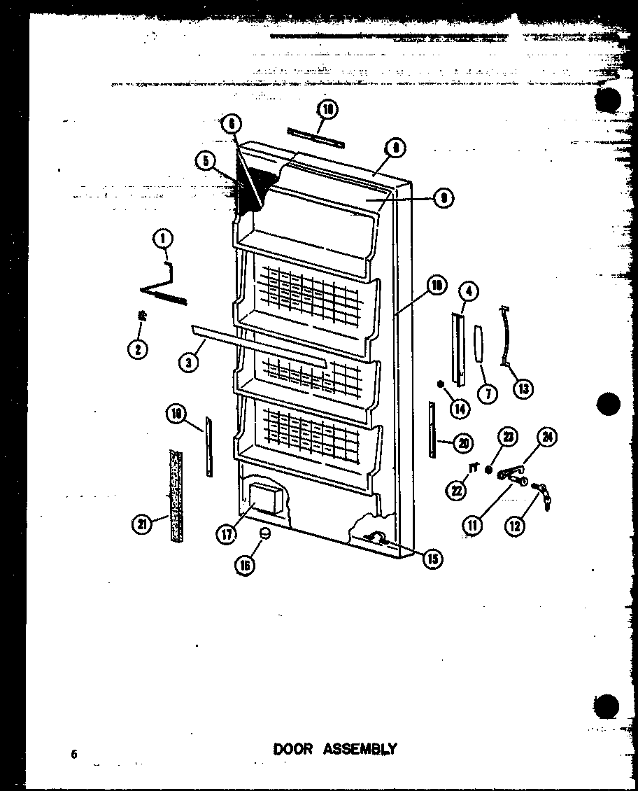 Door assembly (eu13k-c/p60345-29wc) (eu13k/p60345-29w) (uf13k-a/p60345-29wa) (eu13k-l/p60345-29wl) (eu13k-ag/p60345-29wg) (eu16k-c/p60345-30wc) (eu16k-a/p60345-30wa) (eu16k-ag/p60345-30wg) (eu16k/p60345-30w) (eu16k-l/p60345-30wl) (eu18k-c/p60345-31wc) (eu
