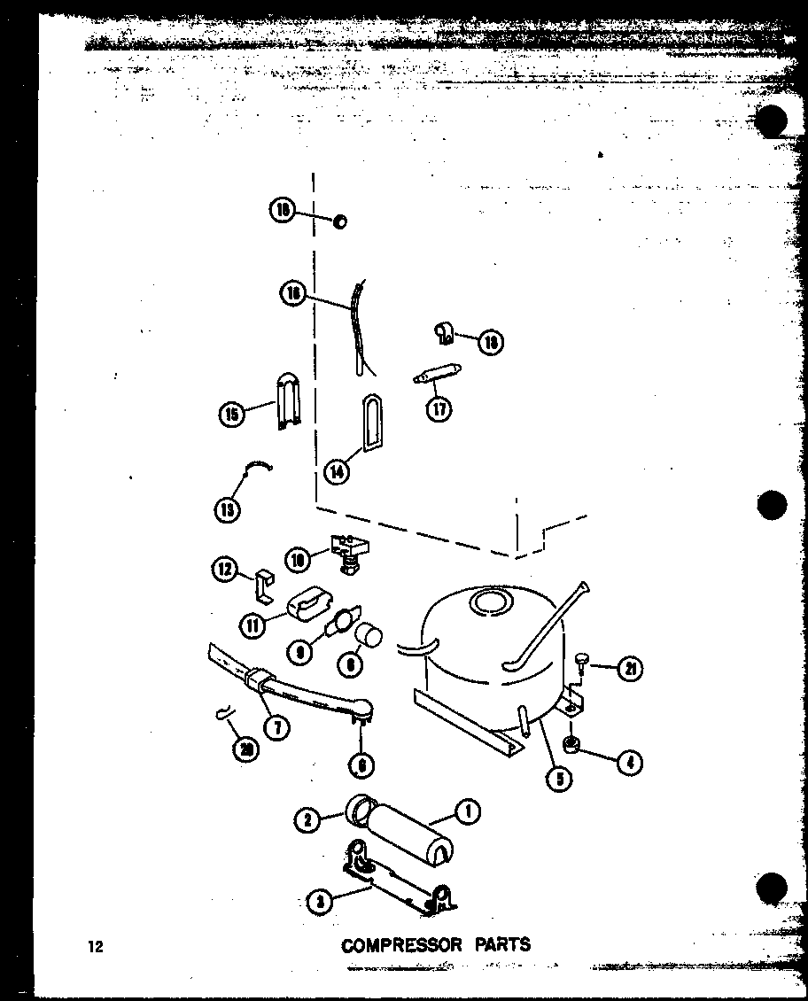 Compressor parts (eu13k-c/p60345-29wc) (eu13k/p60345-29w) (uf13k-a/p60345-29wa) (eu13k-l/p60345-29wl) (eu13k-ag/p60345-29wg) (eu16k-c/p60345-30wc) (eu16k-a/p60345-30wa) (eu16k-ag/p60345-30wg) (eu16k/p60345-30w) (eu16k-l/p60345-30wl) (eu18k-c/p60345-31wc)