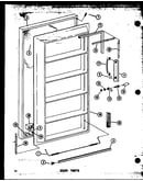 Door parts (esu13-c/p60345-11wc) (esu13/p60345-11w) (esu13-a/p60345-11wa) (esu13-l/p60345-11wl) (esu13-ag/p60345-11wg) (esu513-ag/p60345-12wg) (esu513-l/p60345-12wl) (esu513-a/p60345-12wa) (esu513/p60345-12w) (esu513-c/p60345-12wc) (esu15-c/p60345-13wc) (
