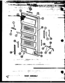 Door assembly (uf22b-c/p60345-51wc) (uf22b/p60345-51w) (uf22b-a/p60345-51wa) (uf22b-l/p60345-51wl) (uf22b-ag/p60345-51wg)