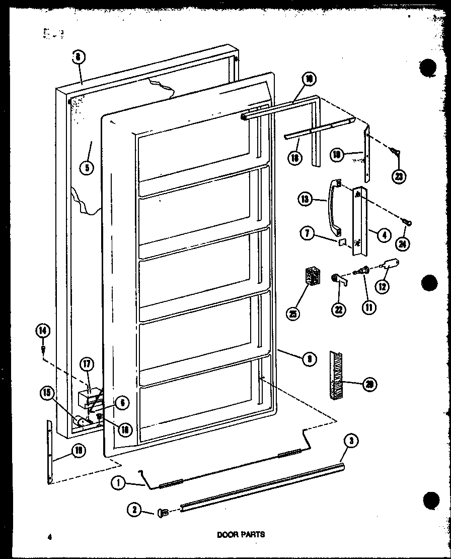 Door parts (uf22c/p60345-82w)