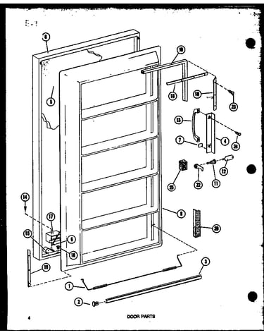 Door parts (uf22c/p60345-82w)