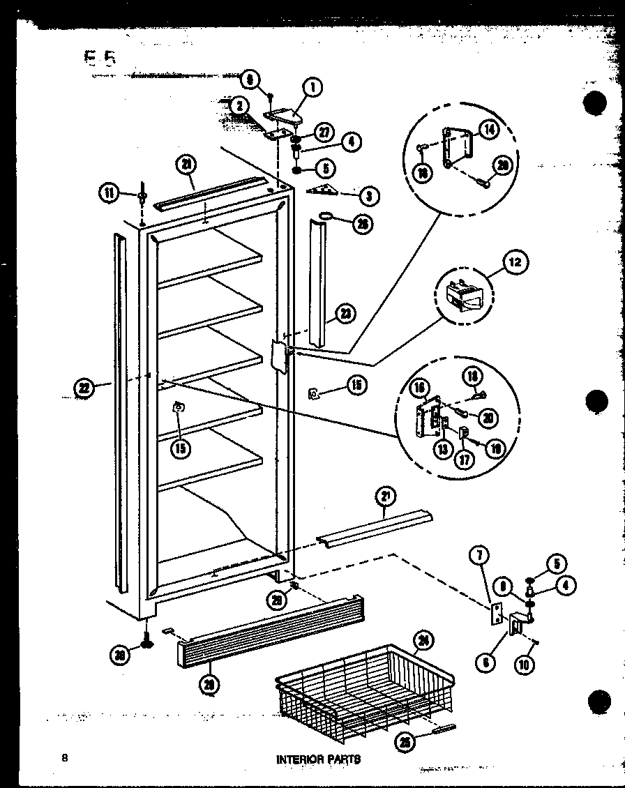 Interior parts (uf22c/p60345-82w)
