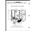Amana 19 cabinet and refrigeration diagram