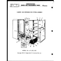 Amana 12E cabinet and refrigeration diagram
