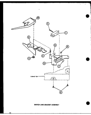 Switch and bracket assembly (lw2402/p7762113w) (lw2403/p7762120w)