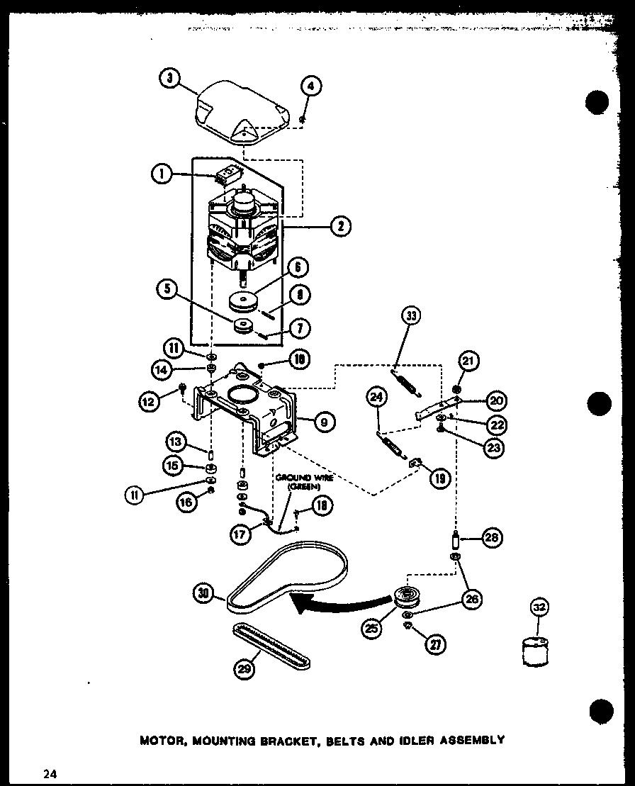 Motor (lw2402/p7762113w) (lw2403/p7762120w)