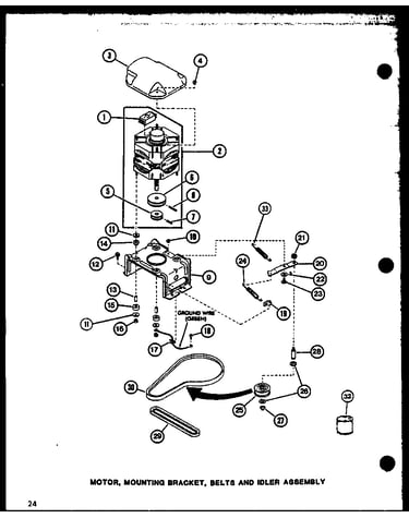 Motor (lw2402/p7762113w) (lw2403/p7762120w)