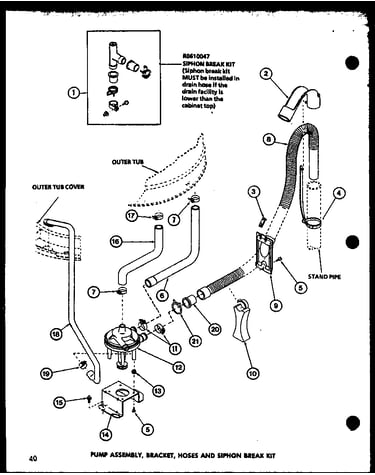 Pump assembly (lw2402/p7762126w) (lw2403/p7762127w)