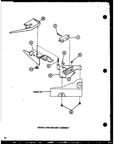 Switch and bracket assembly