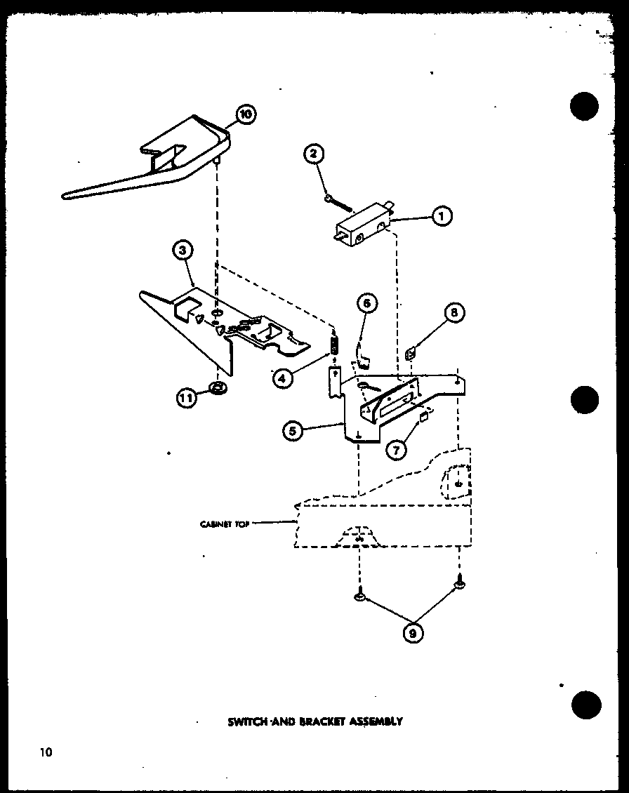 SWITCH AND BRACKET ASSEMBLY