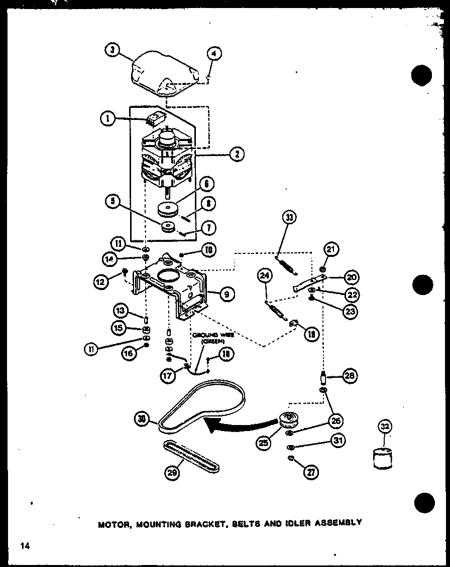 Motor (lw2903/p1110506w) (lw2603/p1110504w) (lw9003/p1110503w)