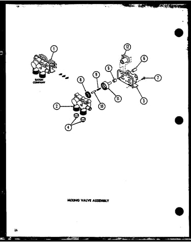 Mixing valve assembly