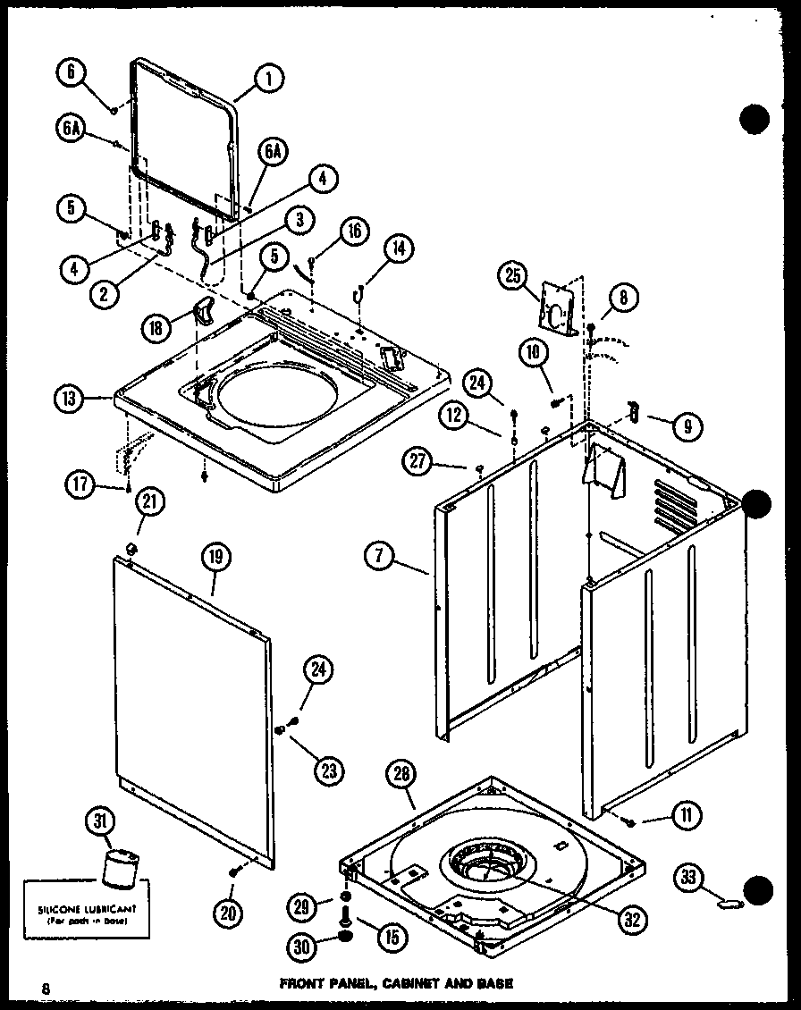 FRONT PANEL (LWD773W/P1122801WW) (LWD773L/P1122802WL) (LWD973L/P1122804WL) (LWD973W/P1122803WW)