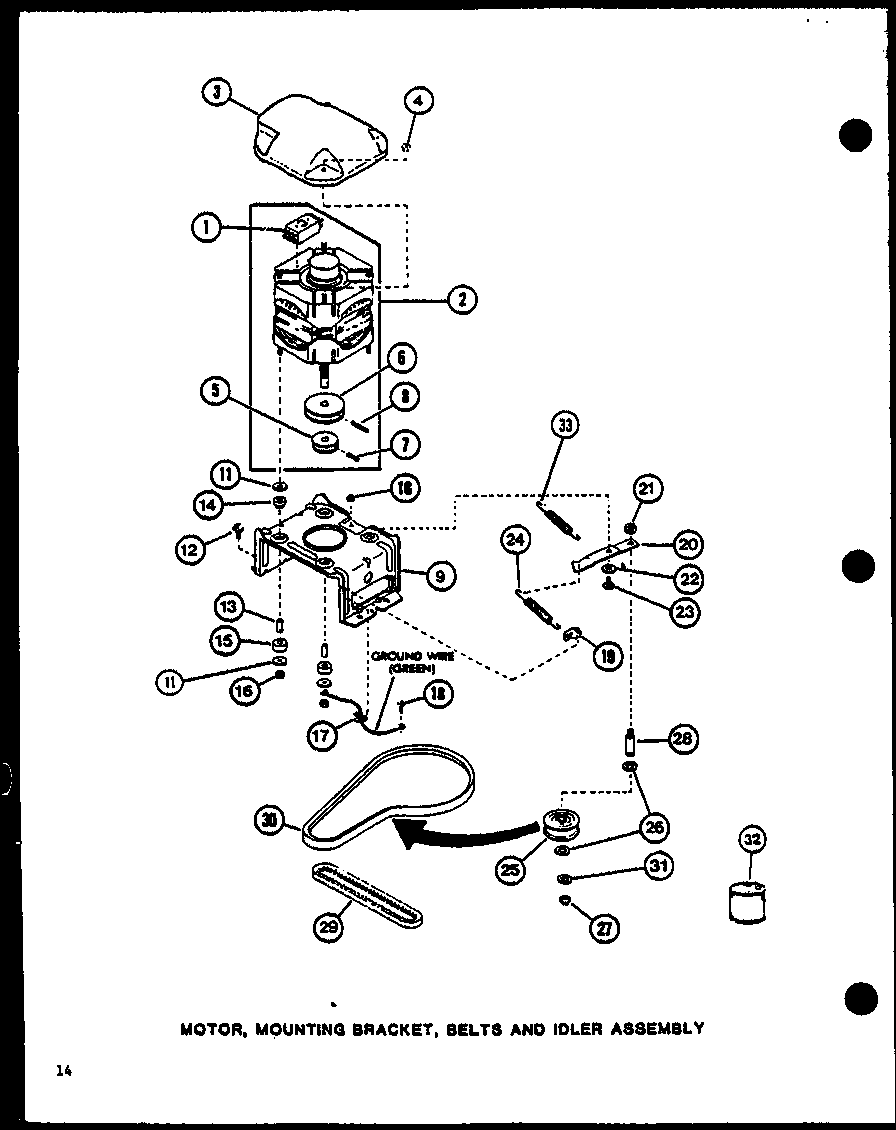 MOTOR (LWD773W/P1122801WW) (LWD773L/P1122802WL) (LWD973L/P1122804WL) (LWD973W/P1122803WW)