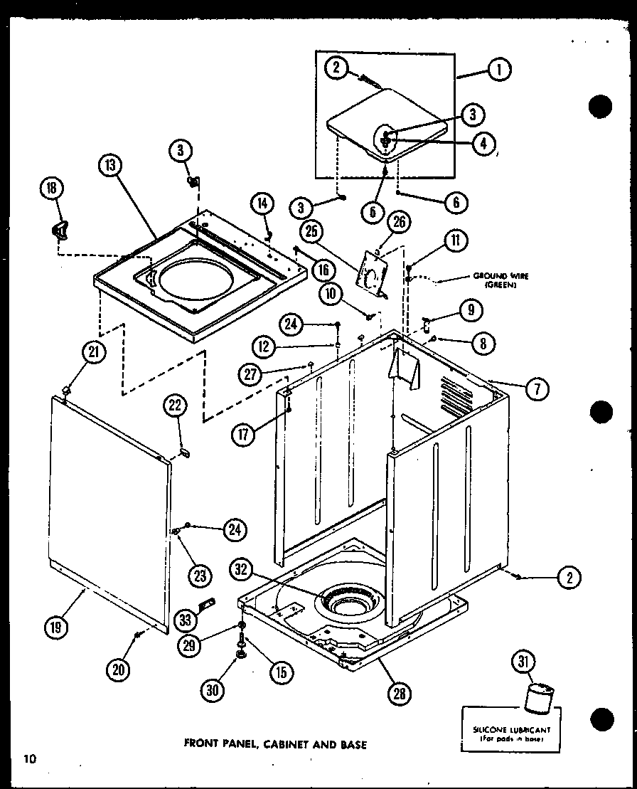 Front panel (lw1201/p1110510w) (lw1501/p1110511w) (lw1502/p1110512w) (lw2302/p1110514w) (lw2303/p1110515w) (lw1503/p1110513w)