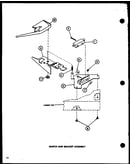 Switch and bracket assembly (lw1201/p1110510w) (lw1501/p1110511w) (lw1502/p1110512w) (lw2302/p1110514w) (lw2303/p1110515w) (lw1503/p1110513w)