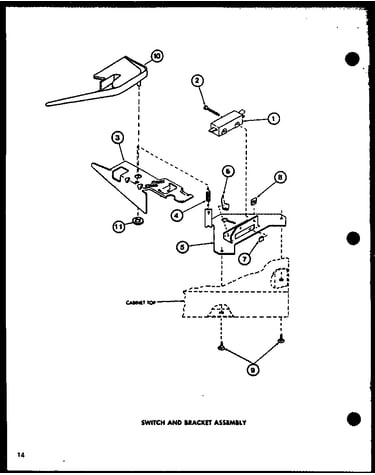 Switch and bracket assembly (lw1201/p1110510w) (lw1501/p1110511w) (lw1502/p1110512w) (lw2302/p1110514w) (lw2303/p1110515w) (lw1503/p1110513w)