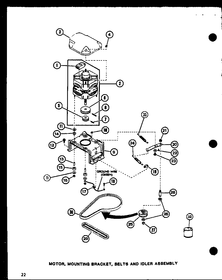 MOTOR (LW1201/P1110510W) (LW1501/P1110511W) (LW1502/P1110512W) (LW2302/P1110514W) (LW2303/P1110515W) (LW1503/P1110513W)