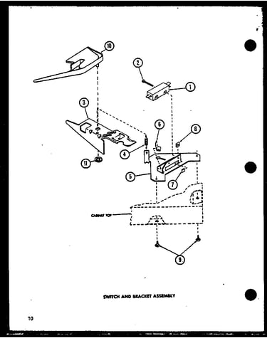 Switch and bracket assembly