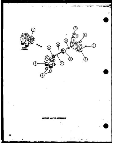 Mixing valve assembly