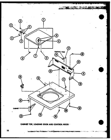 Cabinet top (taa400/p75751-9w) (taa600/p75751-10w) (taa800/p75751-11w)