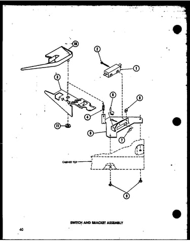 Switch and bracket assembly (taa400/p75751-9w) (taa600/p75751-10w) (taa800/p75751-11w)