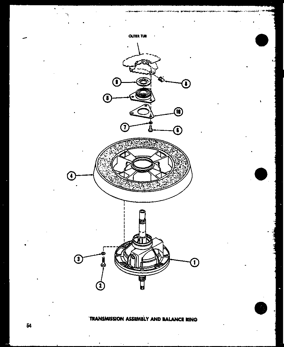 Transmission assembly and balance ring (taa400/p75751-9w) (taa600/p75751-10w) (taa800/p75751-11w)