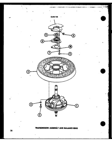Transmission assembly and balance ring (taa400/p75751-9w) (taa600/p75751-10w) (taa800/p75751-11w)