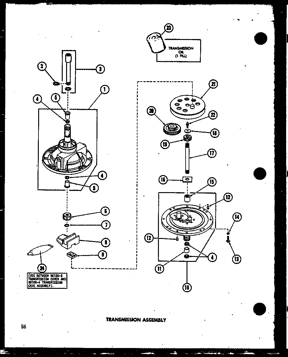 Transmission assembly (taa400/p75751-9w) (taa600/p75751-10w) (taa800/p75751-11w)