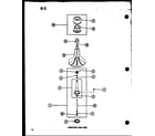 Amana TAA800/P75751-3W agitator and post (taa200/p75751-4w) diagram