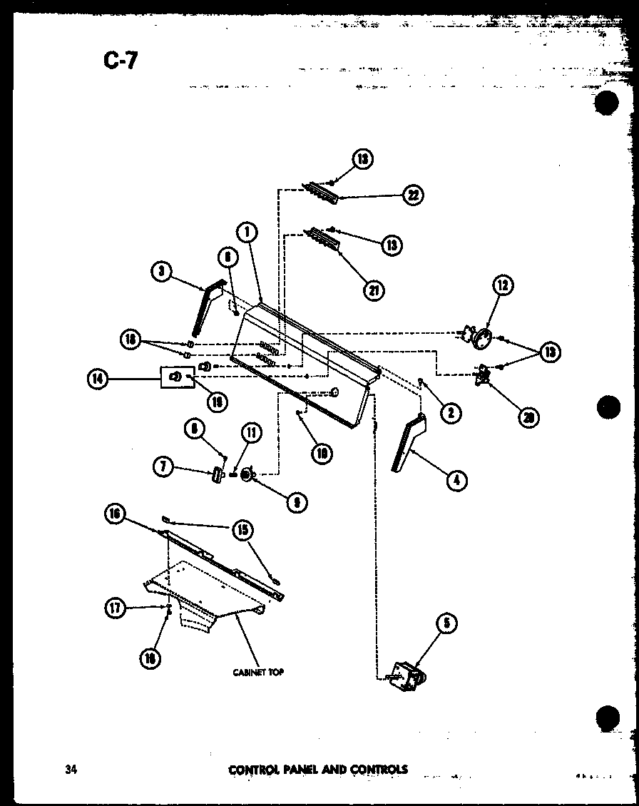 Control panel and controls (taa400/p75751-5w) (taa600/p75751-6w) (taa800/p75751-7w) (taa400/p75751-2w) (taa600/p75751-1w) (taa800/p75751-3w)