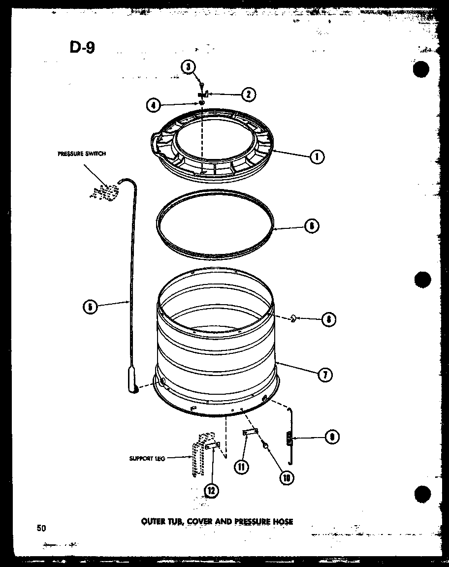 OUTER TUB (TAA400/P75751-5W) (TAA600/P75751-6W) (TAA800/P75751-7W) (TAA400/P75751-2W) (TAA600/P75751-1W) (TAA800/P75751-3W)