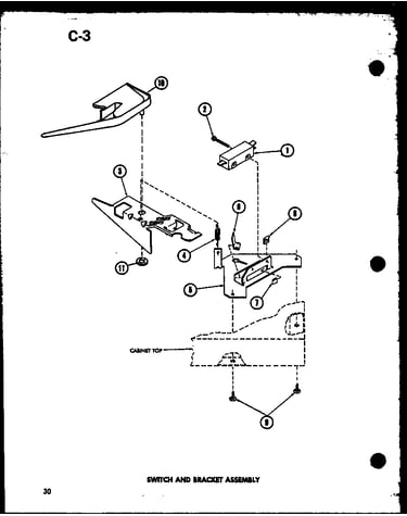 Switch and bracket assembly (taa200/p75751-13w)