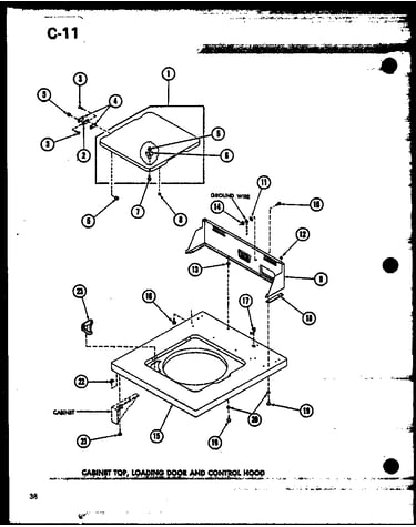 Cabinet top (taa400/p75751-15w) (taa600/p75751-16w) (taa800/p75751-17w)