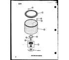 Amana TAA800/P75751-17W lint filter and washtub (taa400/p75751-15w) (taa600/p75751-16w) (taa800/p75751-17w) diagram