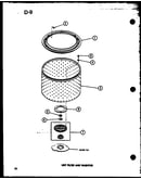 Lint filter and washtub (taa400/p75751-15w) (taa600/p75751-16w) (taa800/p75751-17w)