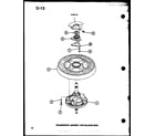 Amana TAA800/P75751-17W transmission assembly and balance ring (taa400/p75751-15w) (taa600/p75751-16w) (taa800/p75751-17w) diagram