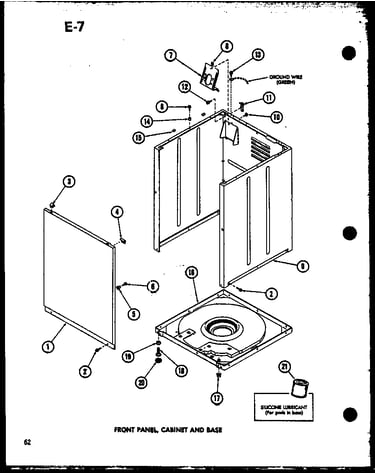 Front panel (taa400/p75751-15w) (taa600/p75751-16w) (taa800/p75751-17w)