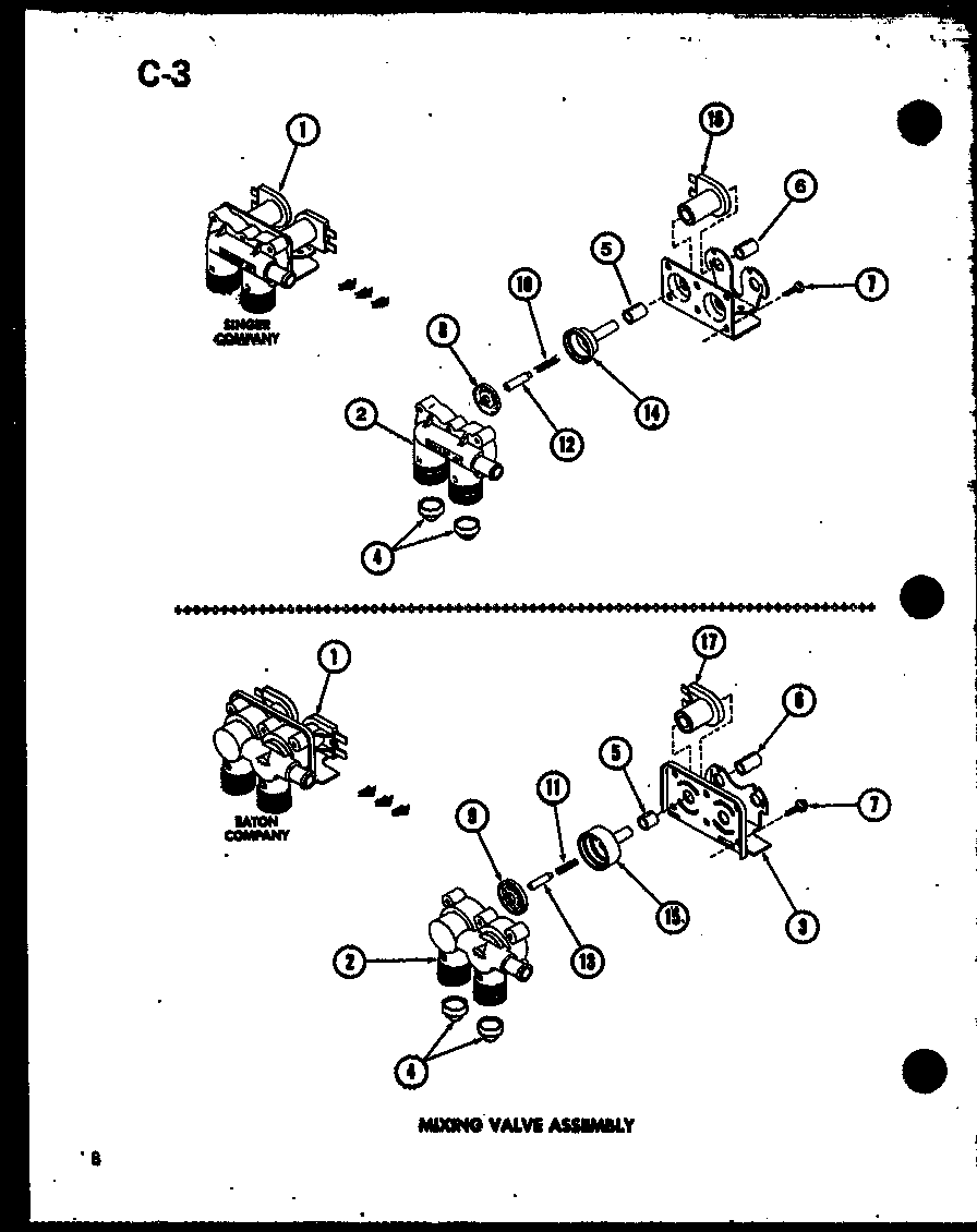 Mixing valve assembly