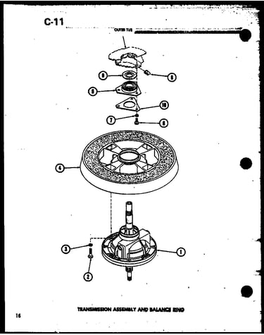 Transmission assembly and balance ring